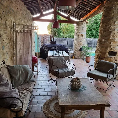 Charmante A Avec Piscine Privee Et Jardin Closa * Lussan (Gard)